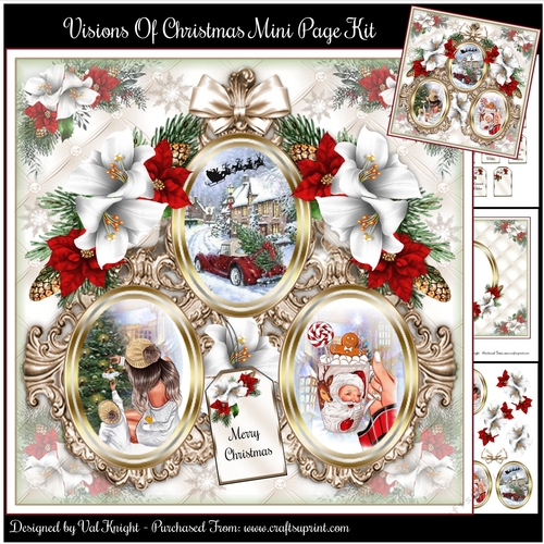 Visions Of Christmas Mini Page Kit