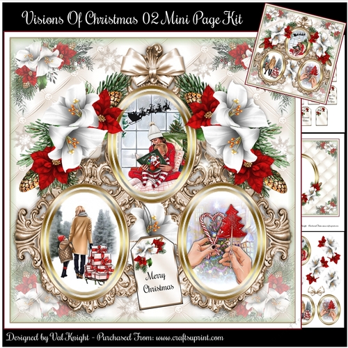 Visions Of Christmas 02 Mini Page Kit