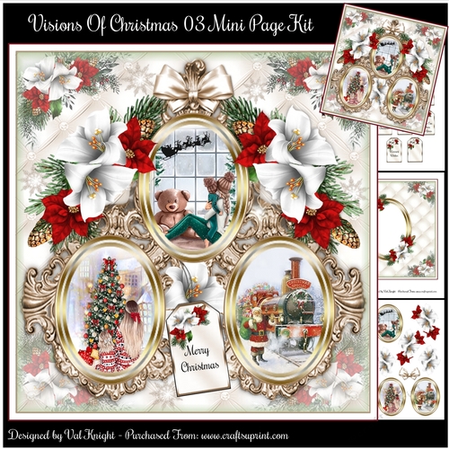 Visions Of Christmas 03 Mini Page Kit