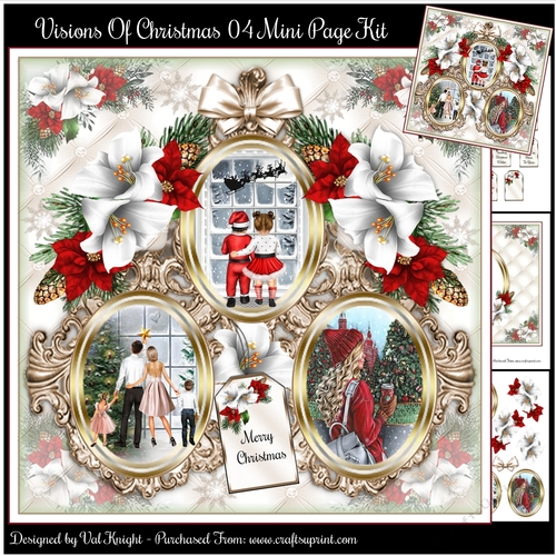 Visions Of Christmas 04 Mini Page Kit