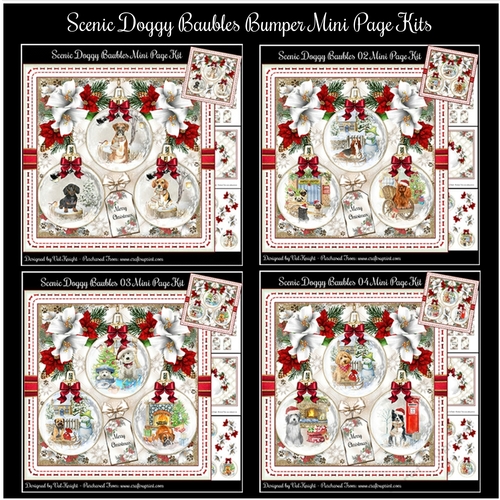 Scenic Doggy Baubles Bumper Mini Page Kits