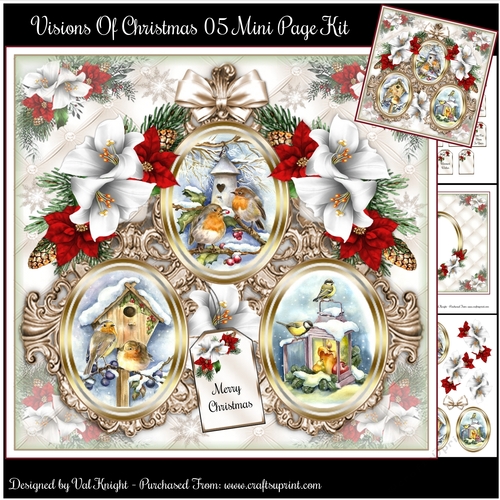 Visions Of Christmas 05 Mini Page Kit