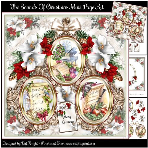 The Sounds Of Christmas Mini Page Kit