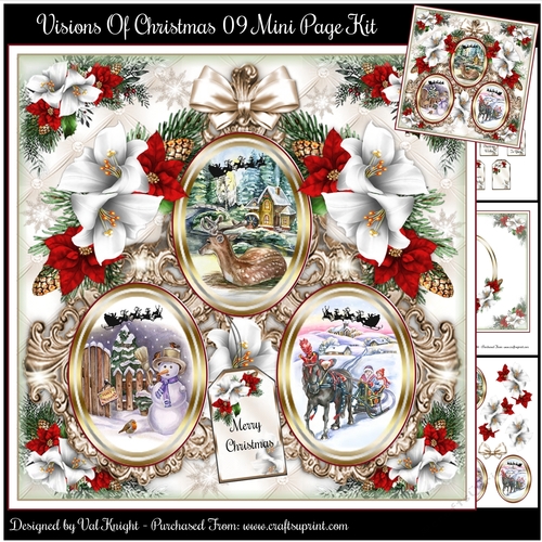 Visions Of Christmas 09 Mini Page Kit