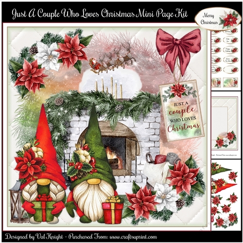 Just A Couple Who Loves Christmas Mini Page Kit