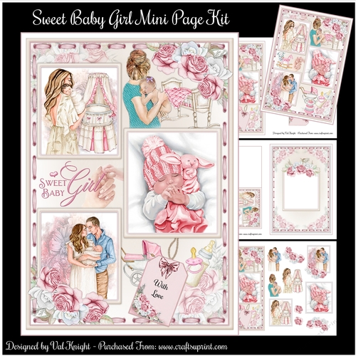 Sweet Baby Girl Mini Page Kit