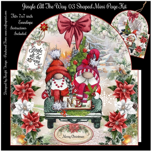 Jingle All The Way 03 Shaped Mini Page Kit 
