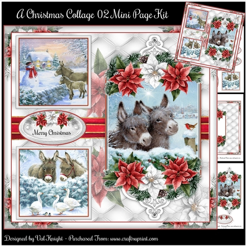 A Christmas Collage 02 Mini Page Kit