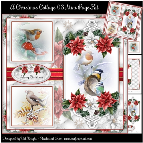 A Christmas Collage 03 Mini Page Kit