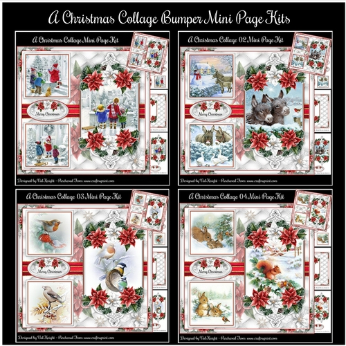 A Christmas Collage Bumper Mini Page Kits