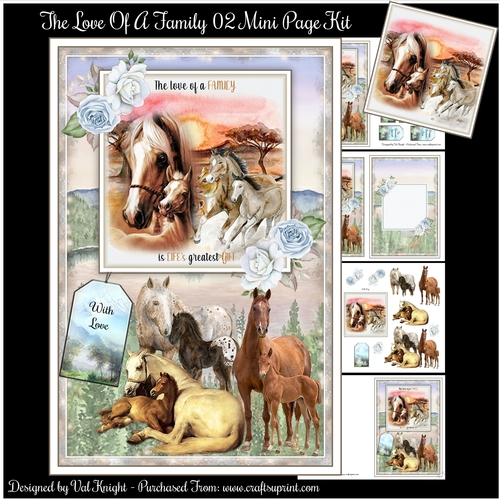 The Love Of A Family 02 Mini Page Kit