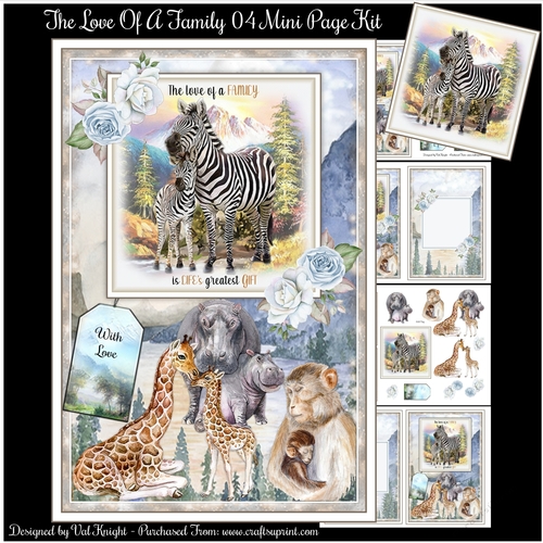 The Love Of A Family 04 Mini Page Kit