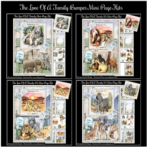 The Love Of A Family Bumper Mini Page Kits
