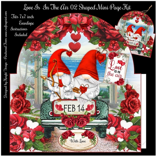 Love Is In The Air 02 Shaped Mini Page Kit 