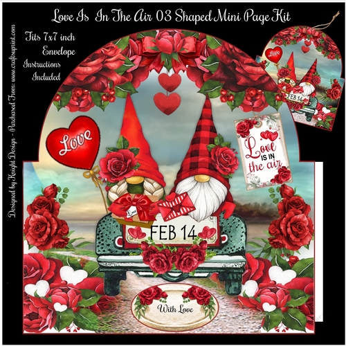 Love Is In The Air 03 Shaped Mini Page Kit 