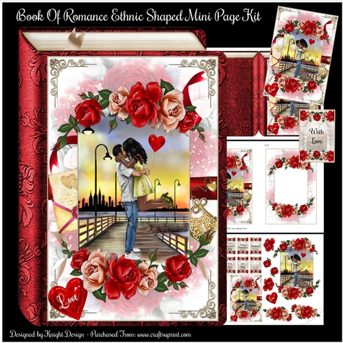 Book Of Romance Ethnic - Shaped Mini Page Kit