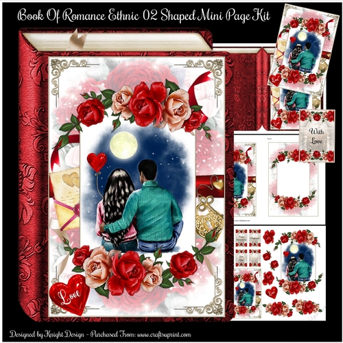 Book Of Romance Ethnic 02 - Shaped Mini Page Kit