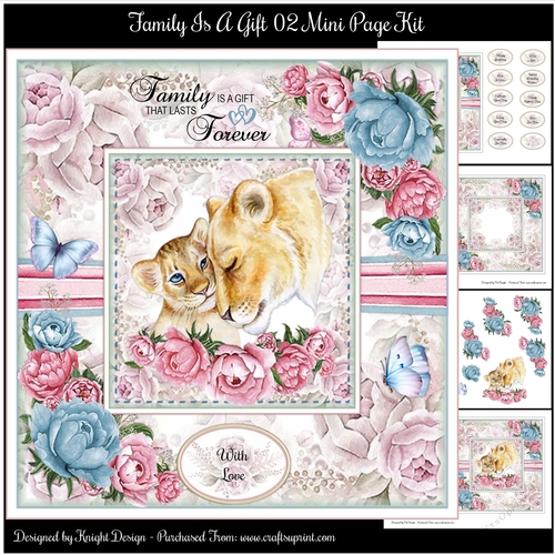 Family Is A Gift 02 Mini Page Kit