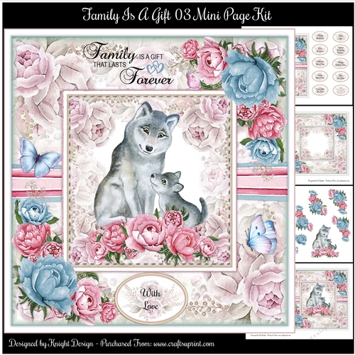 Family Is A Gift 03 Mini Page Kit