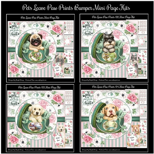 Pets Leave Paw Prints Bumper Mini Page Kits 
