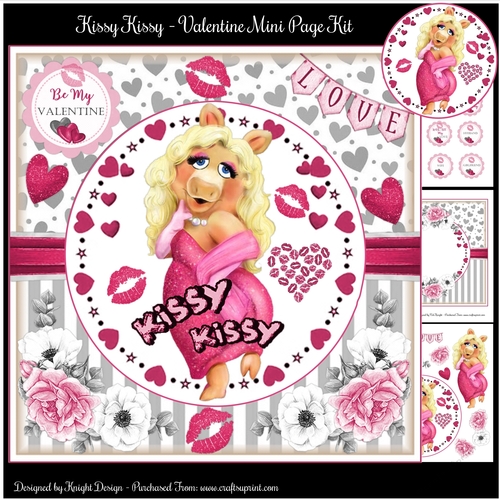 Kissy Kissy - Valentine Mini Page Kit