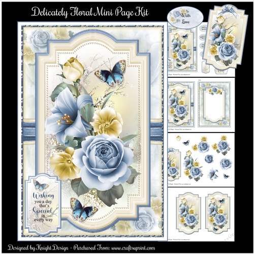 Delicately Floral Mini Page Kit