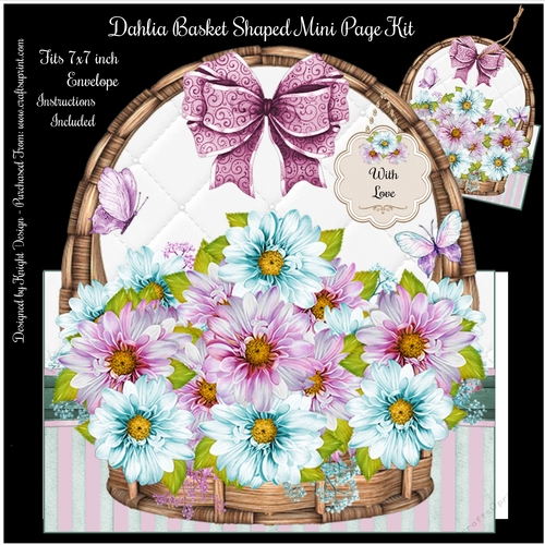 Dahlia Basket Shaped Mini Page Kit 