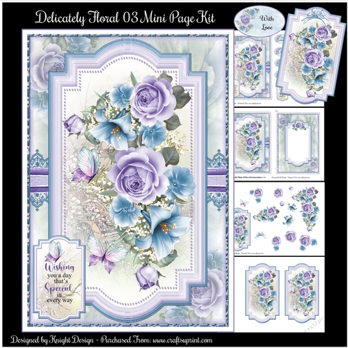 Delicately Floral 03 Mini Page Kit