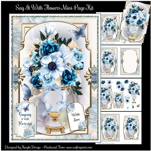 Say It With Flowers Mini Page Kit 
