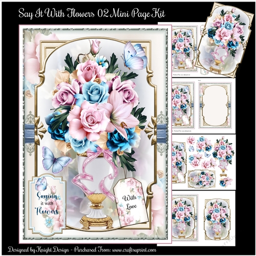Say It With Flowers 02 Mini Page Kit 