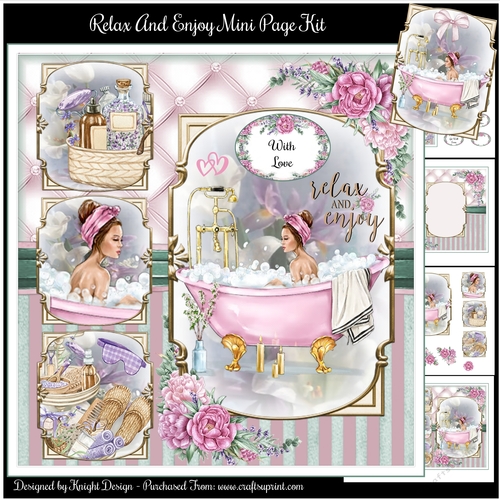 Relax And Enjoy Mini Page Kit 