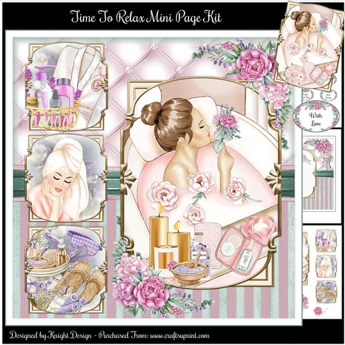 Time To Relax Mini Page Kit 