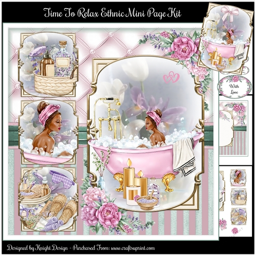 Time To Relax Ethnic Mini Page Kit 