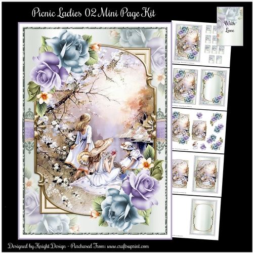 Picnic Ladies 02 Mini Page Kit