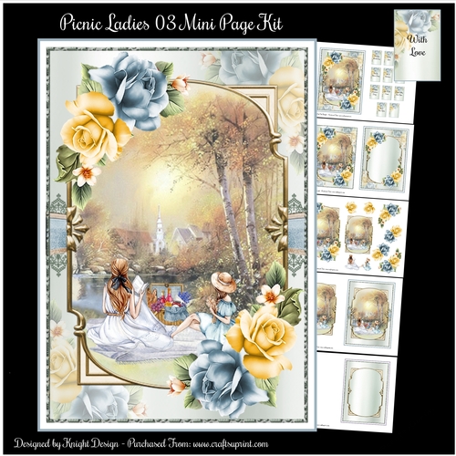 Picnic Ladies 03 Mini Page Kit