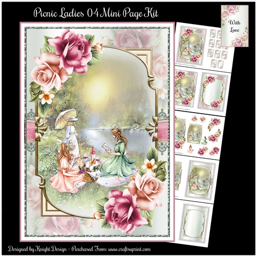 Picnic Ladies 04 Mini Page Kit