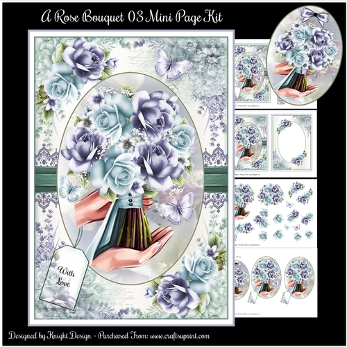 A Rose Bouquet 03 Mini Page Kit 