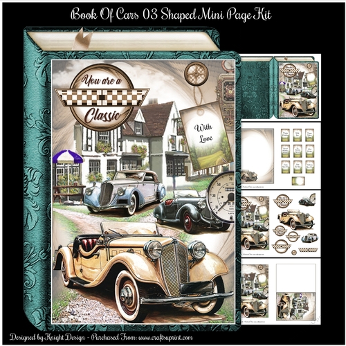 Book Of Cars 03 Male Shaped Mini Page Kit