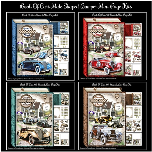 Book Of Cars Male Shaped Bumper Mini Page Kits
