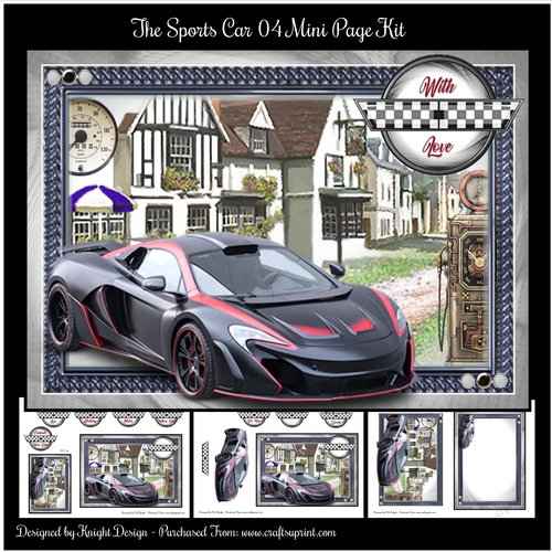 The Sports Car 04 Male Mini Page Kit 