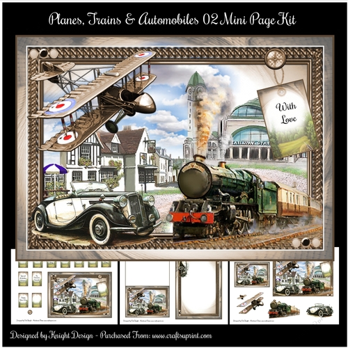 Planes, Trains & Automobiles 02 Mini Page Kit 