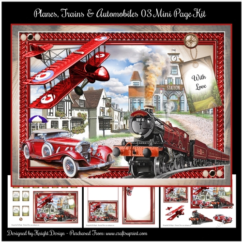 Planes, Trains & Automobiles 03 Mini Page Kit 