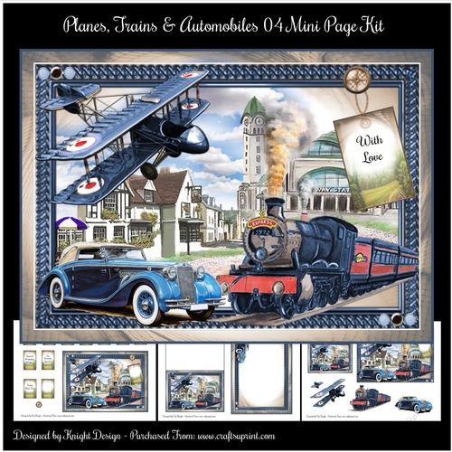 Planes, Trains & Automobiles 04 Mini Page Kit 
