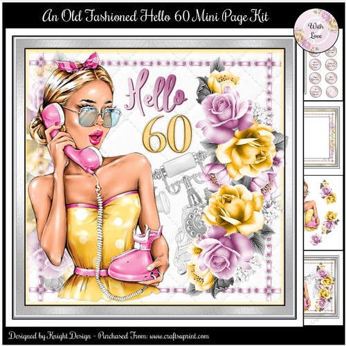 An Old Fashioned Hello 60 Mini Page Kit 