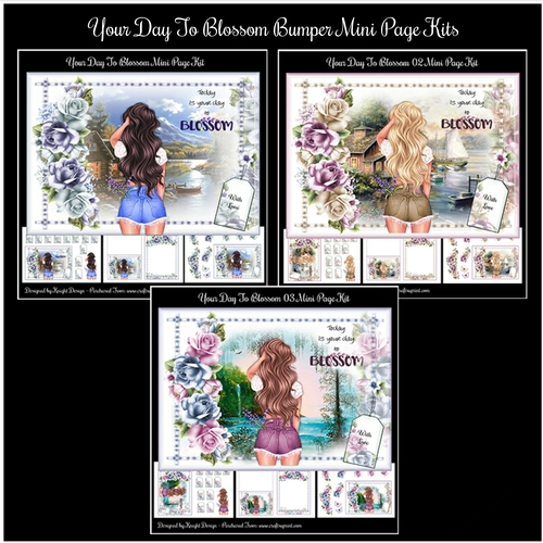 Your Day To Blossom Bumper Mini Page Kits