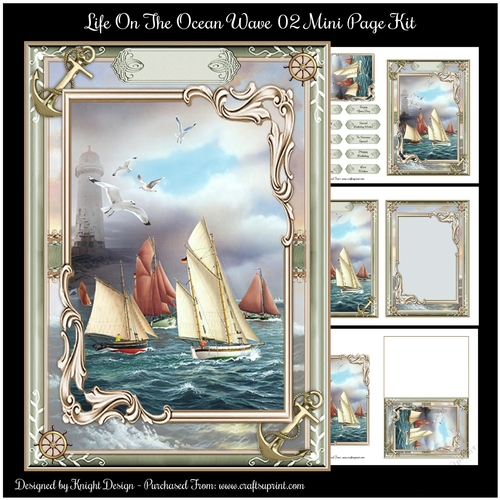 On The Ocean Waves 02 Male Mini Page Kit 