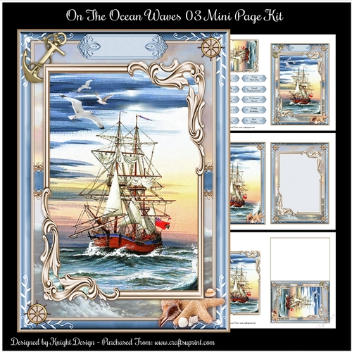 On The Ocean Waves 03 Male Mini Page Kit 