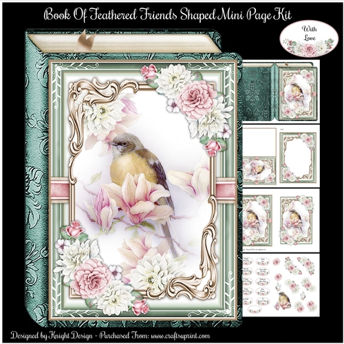 Book Of Feathered Friends Shaped Mini Page Kit