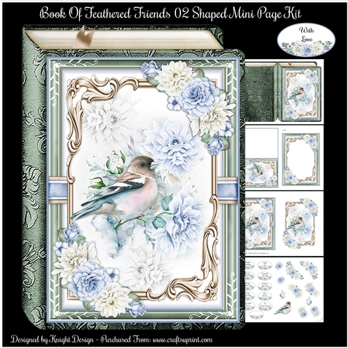 Book Of Feathered Friends 02 Shaped Mini Page Kit