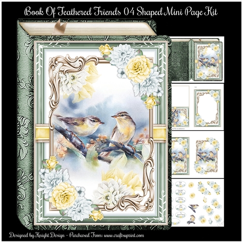 Book Of Feathered Friends 04 Shaped Mini Page Kit